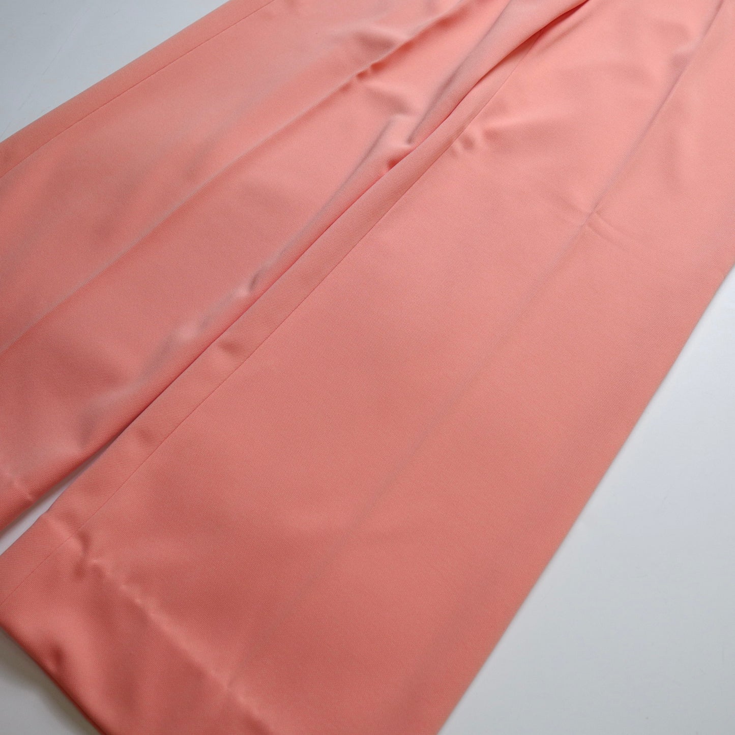 (24-30W)70s Montgomery Ward orange-pink polyester trousers