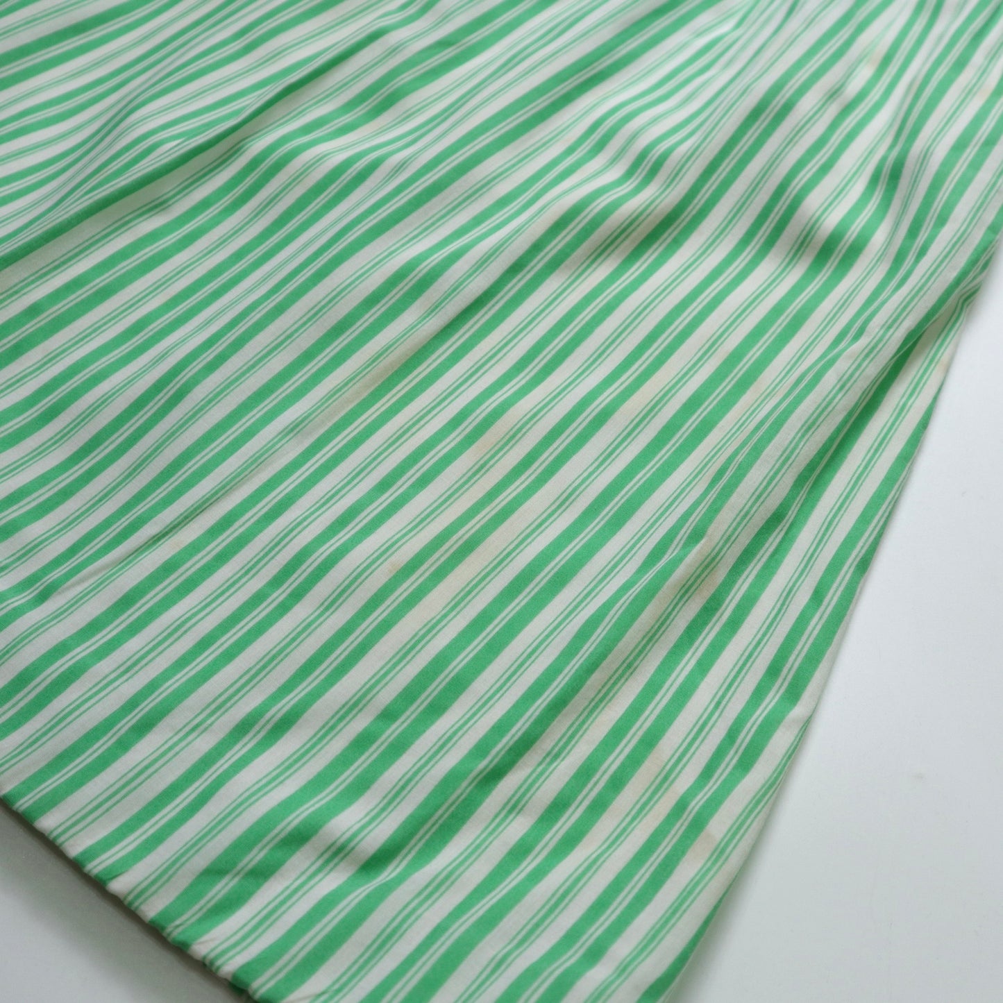 1970年代 アメリカ製 緑白ストライプスカート ILGWU/ユニオン製