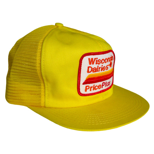 80-90s Made in the USA Wisconsin Dairy Trucker Mesh Hat