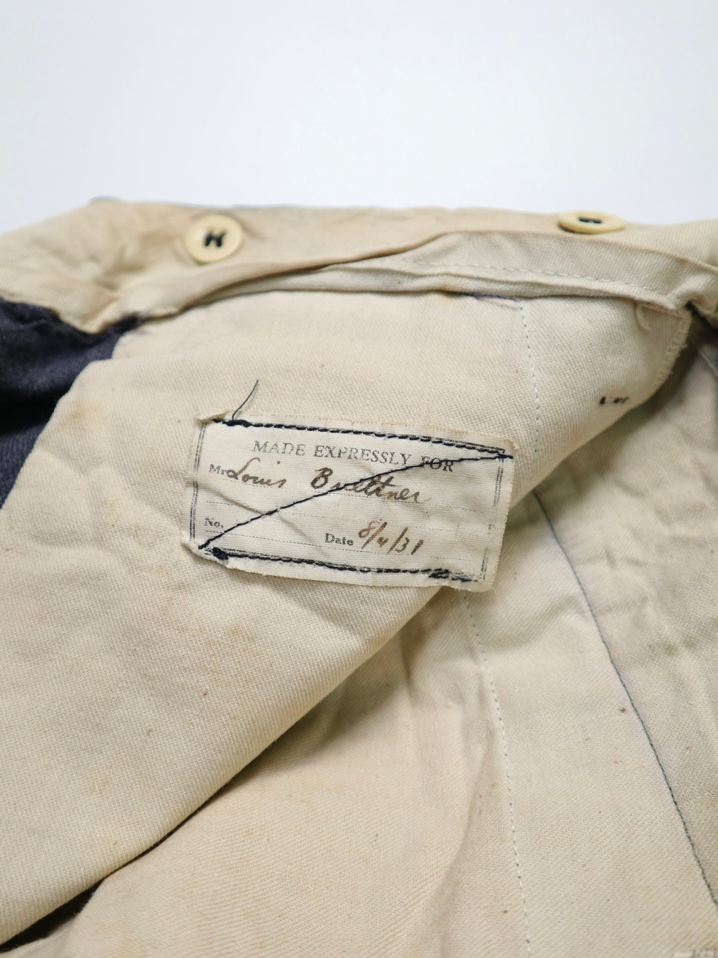 (36W) 1931 グレー ウール ドレス パンツ