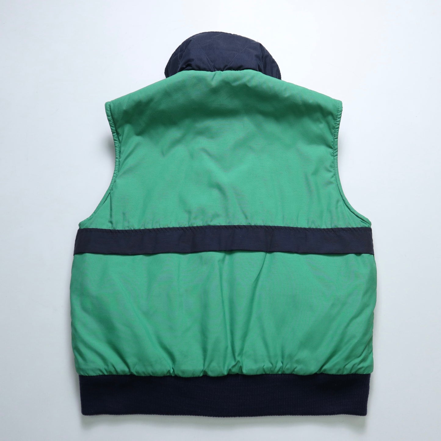 1980年代 SEARS Puffer Vest 青と緑の配色サーマルベスト