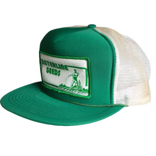 80-90s Casterline Seeds白綠拼色卡車司機網帽