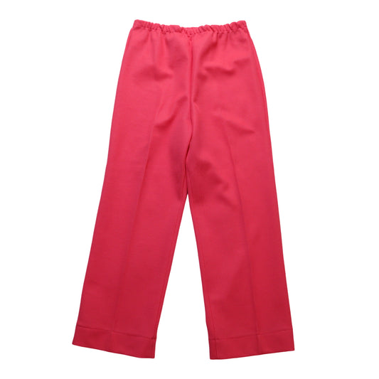 (26-33W) 70s SEARS 橘紅色聚酯纖維長褲