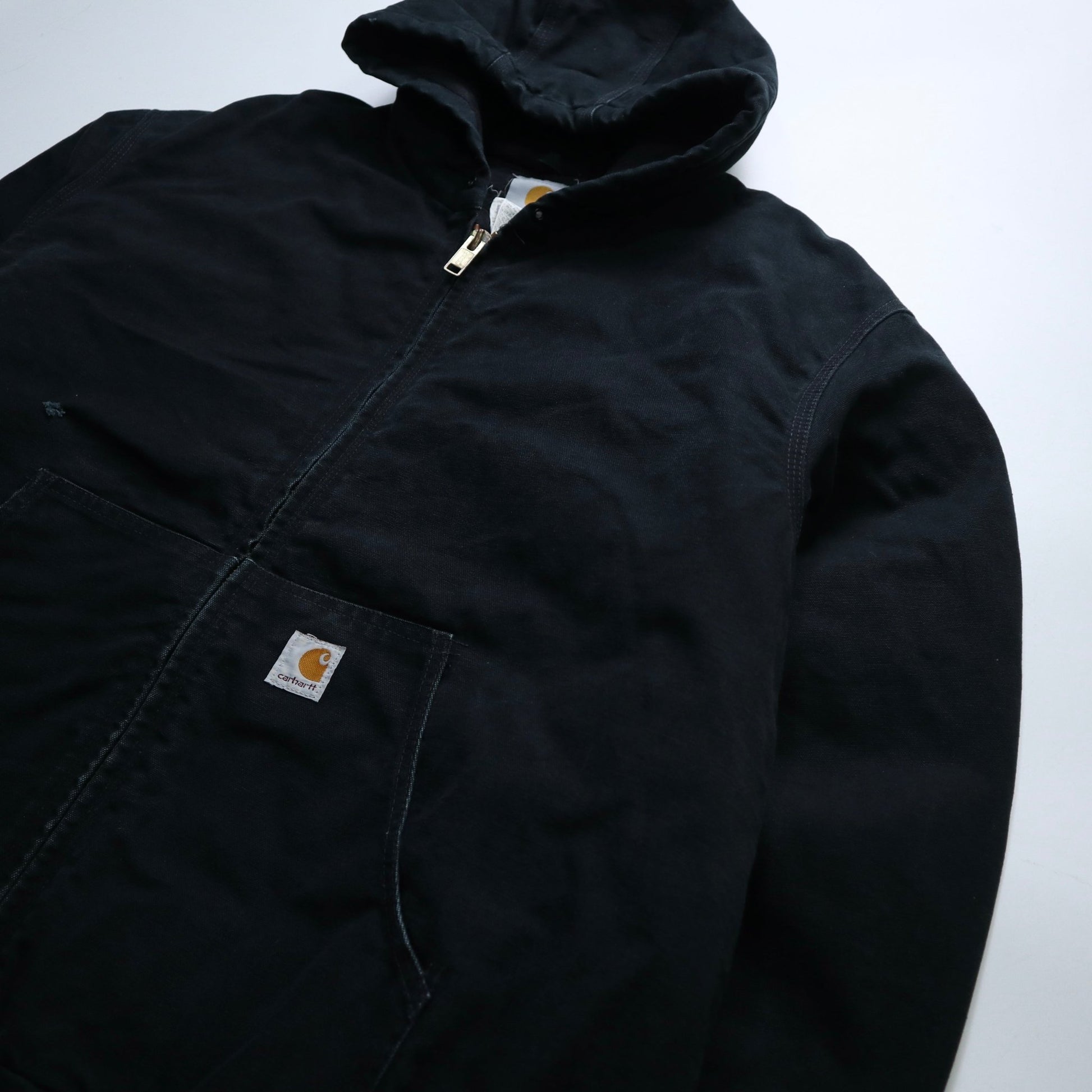 Carhartt J140墨西哥製 黑色帆布連帽工作外套 - 富士鳥古著