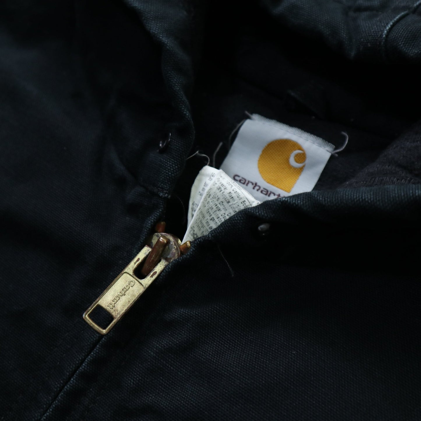 Carhartt J140墨西哥製 黑色帆布連帽工作外套 - 富士鳥古著
