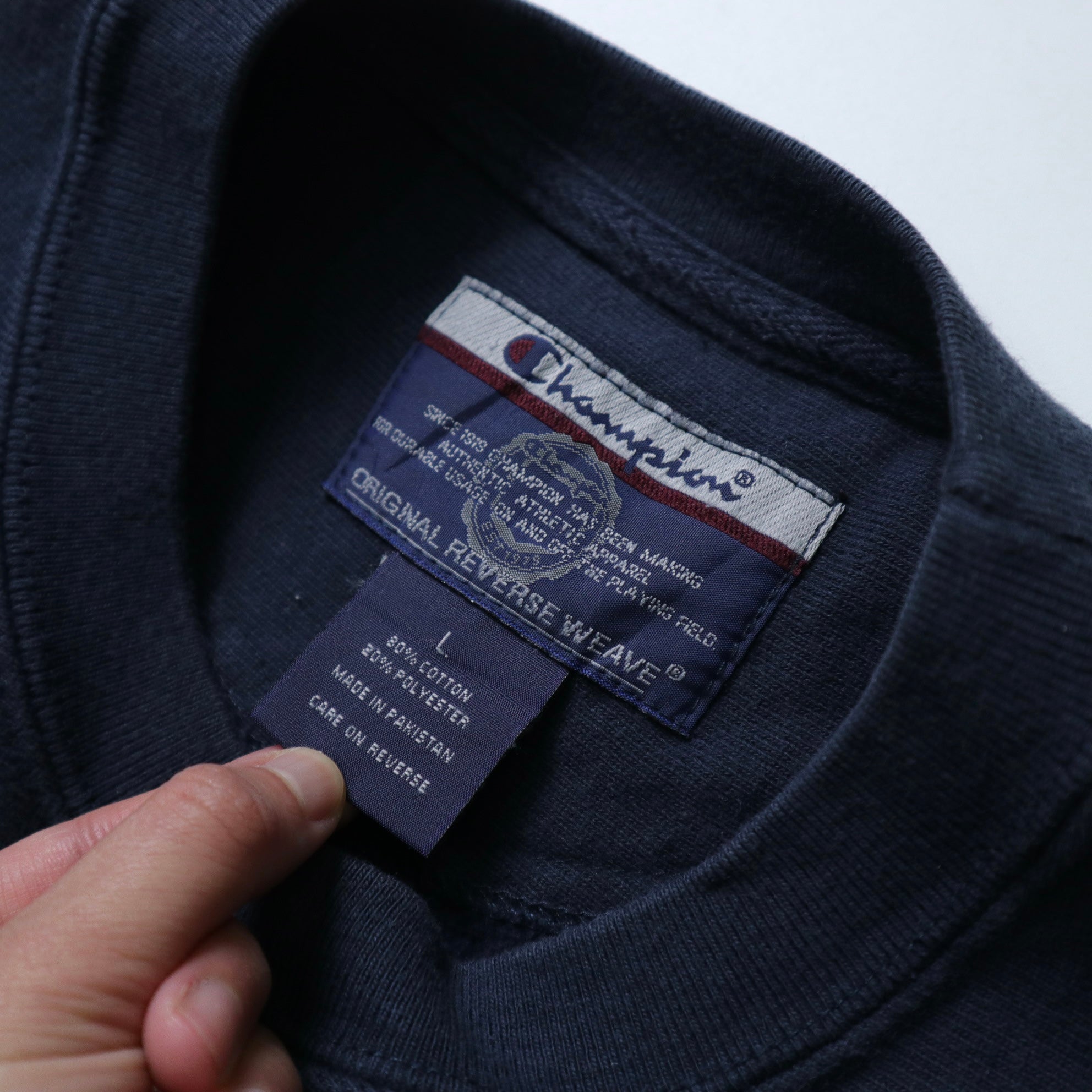 Champion REVERSE WEAVE 大谷立大学スウェットシャツ ユニバーシティTシャツ - フジバード古着 – 富士鳥古著