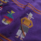 Handmade Guatemalan Apron 紫色瓜地馬拉手工刺繡圍裙 傳統農民刺繡 - 富士鳥古著