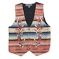 90s striped floral tapestry vest