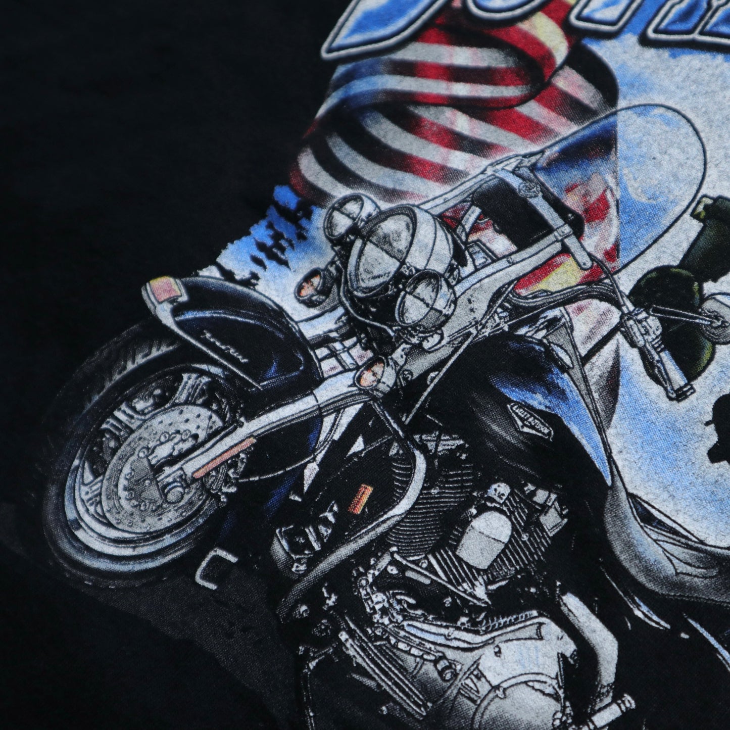 00s American-made Harley-Davidson helicopter and heavy aircraft totem tee