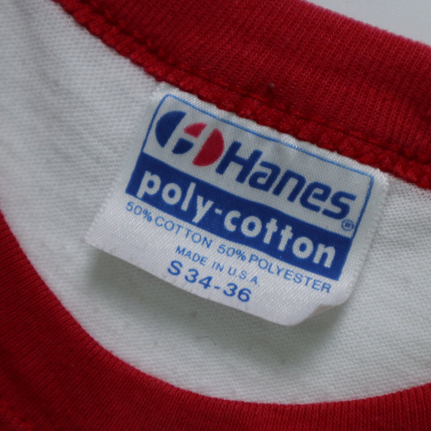 80s Hanes Nevada piping tee made in the United States