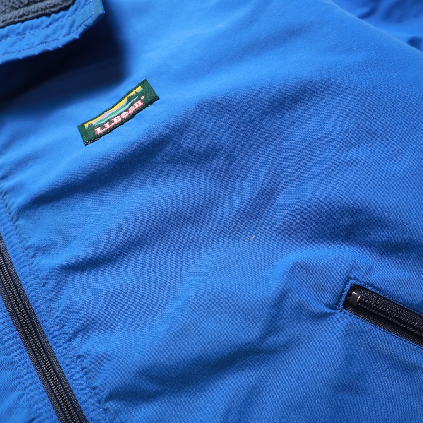 1980s LLBean American-made blue windproof warm jacket Warm up jacket