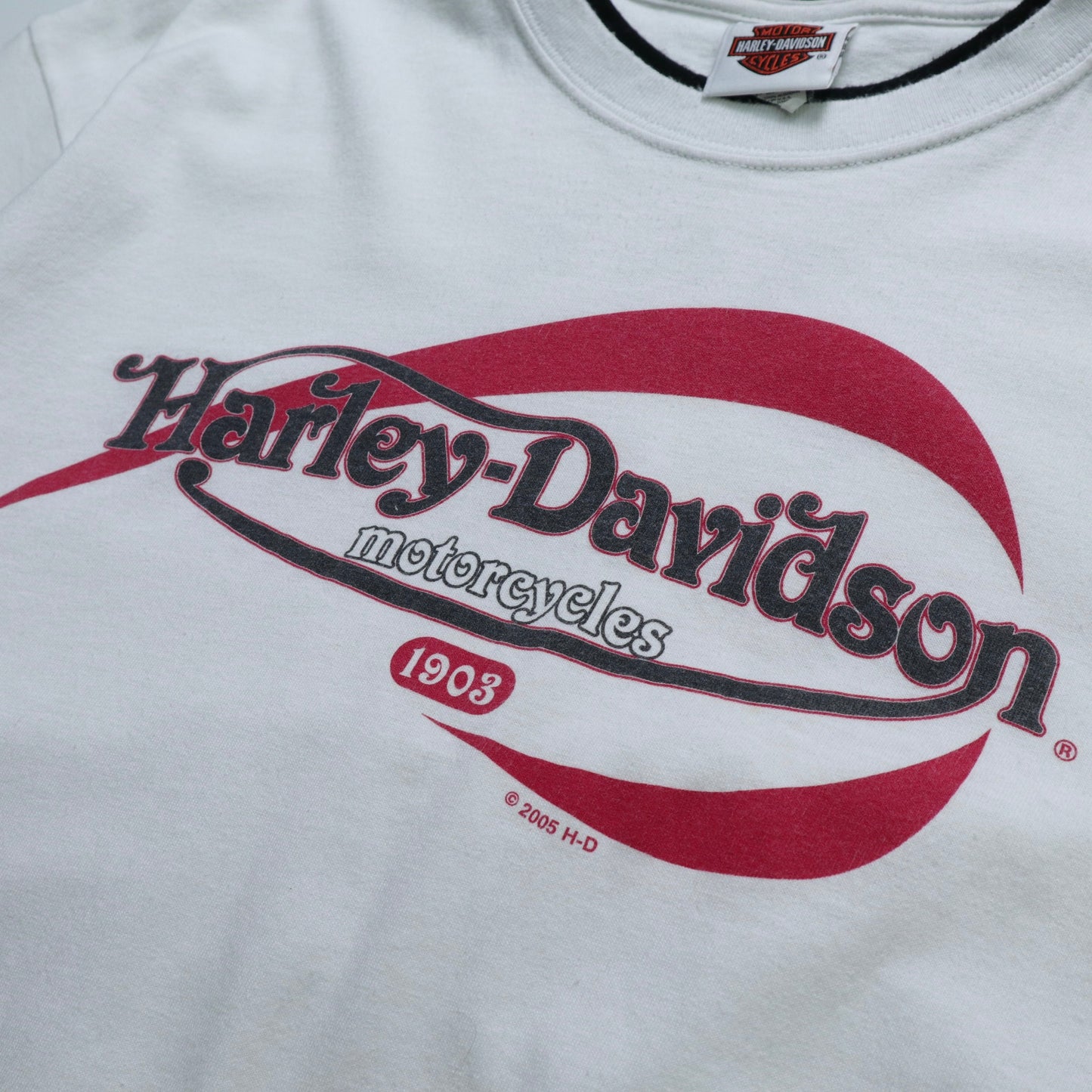 00s American-made Harley Davidson Harley classic logo T-Shirt
