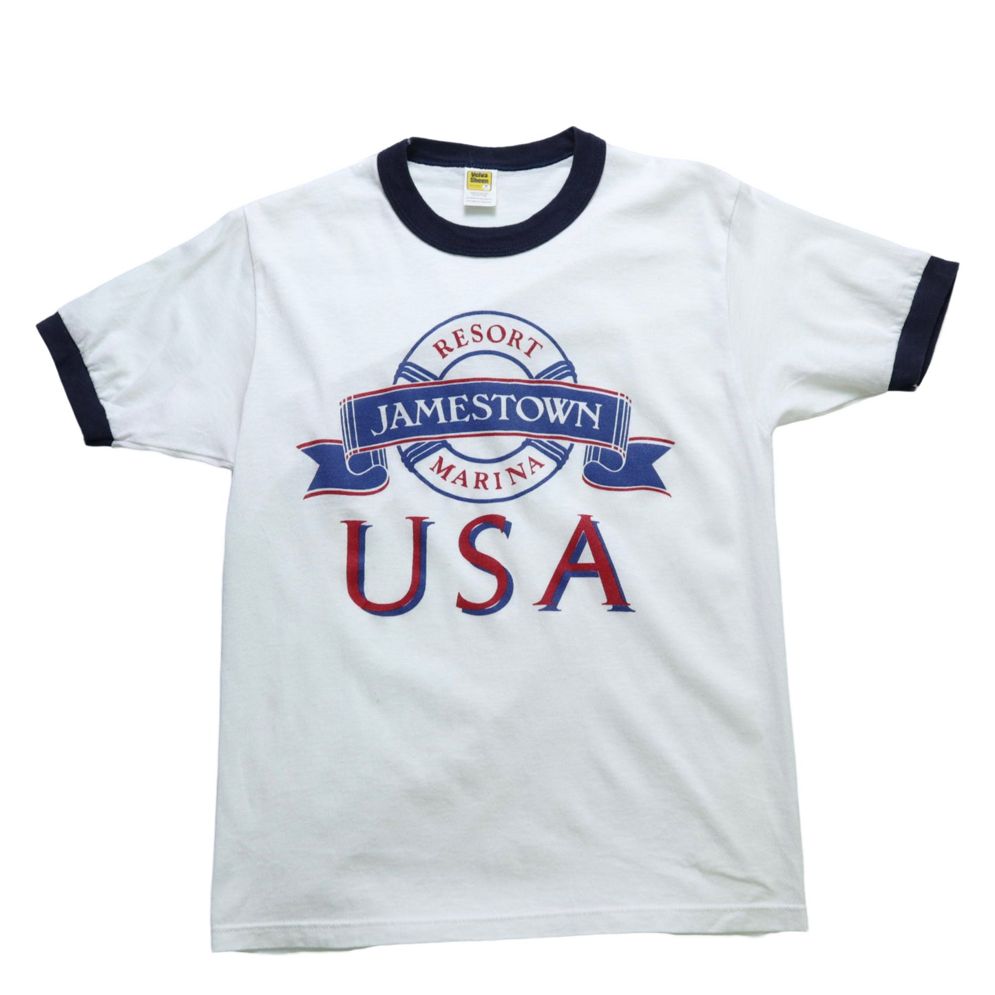 80年代 アメリカ製 50/50 ジェームスタウン パイピングTシャツ