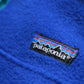 1980s 美國製 Patagonia  寶藍色套頭衫 抓毛絨面料 Fleece Pullover