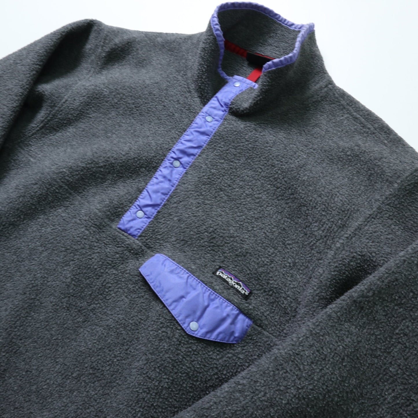 1980s American-made Patagonia gray fleece pullover