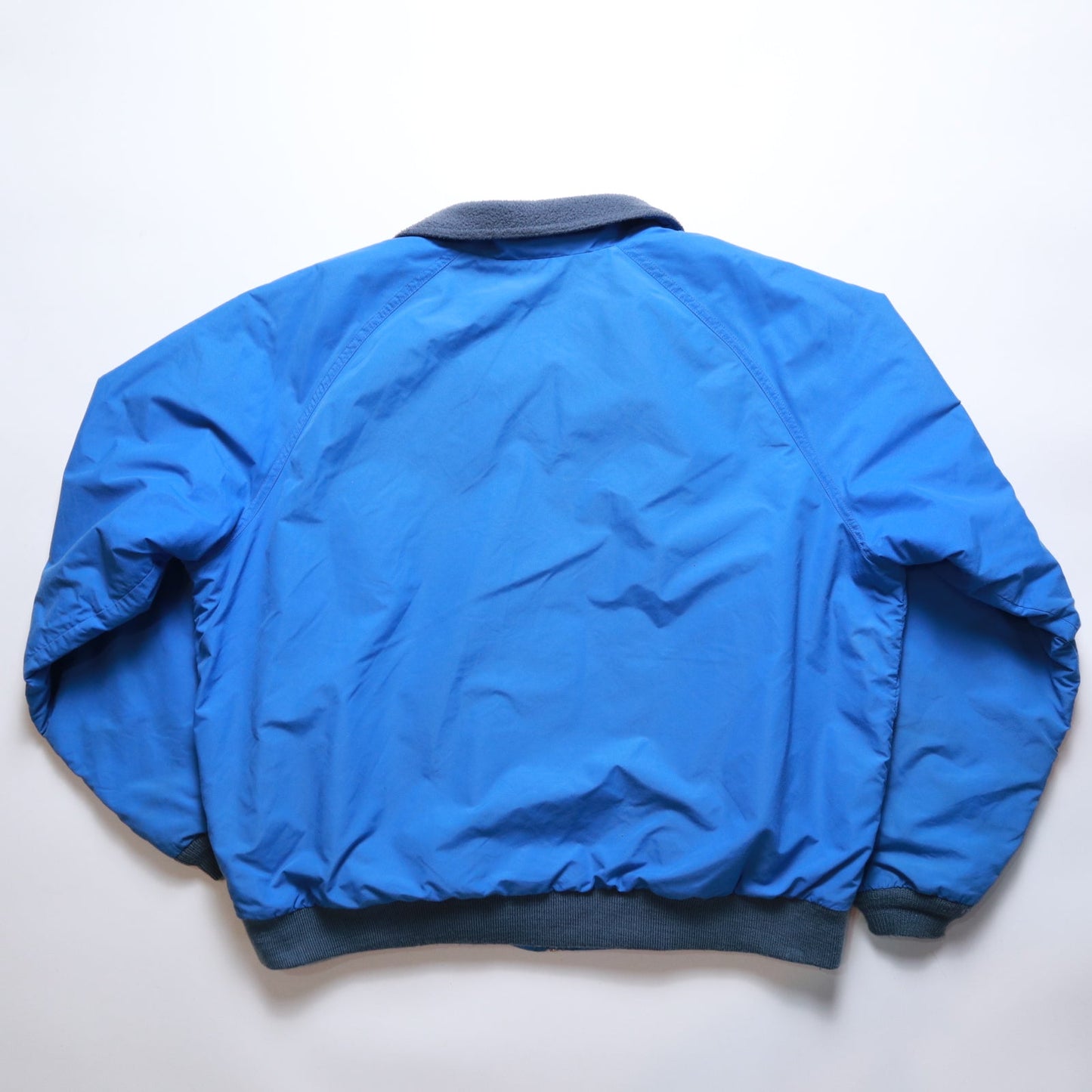 1980年代 LLBean アメリカ製 ブルー 防風ウォームジャケット ウォームアップジャケット