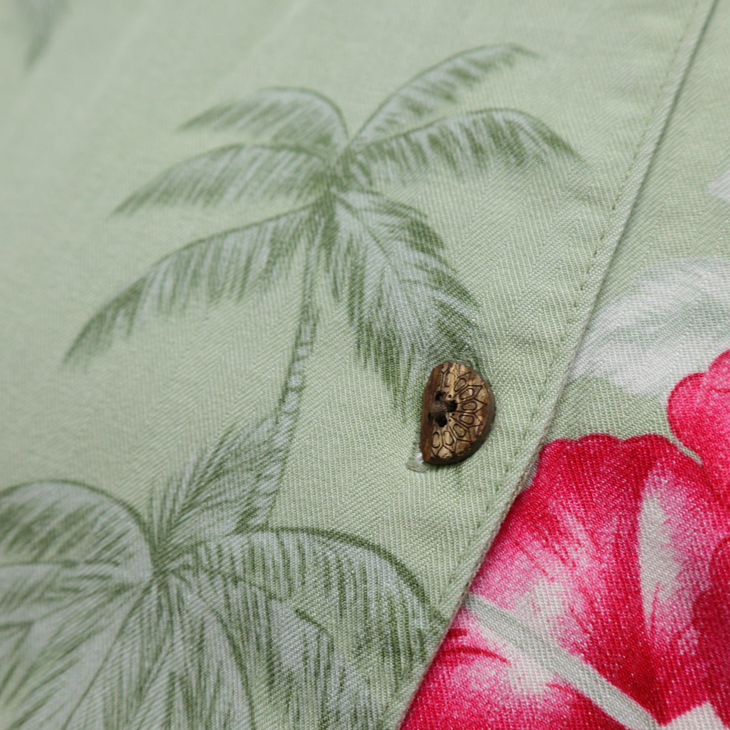 Mint Green Fuso Print Hawaiian Shirt
