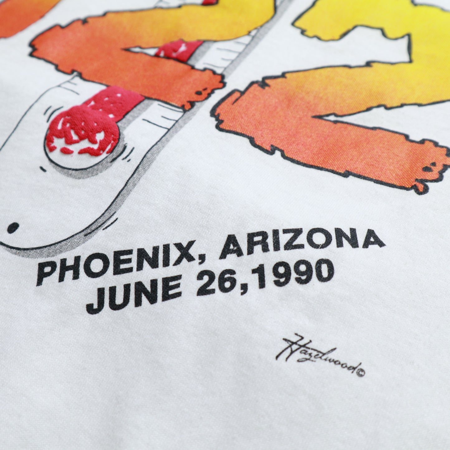 1990年 アメリカ製 フェニックス I TOOK THE HEAT フォーム オフセット T シャツ