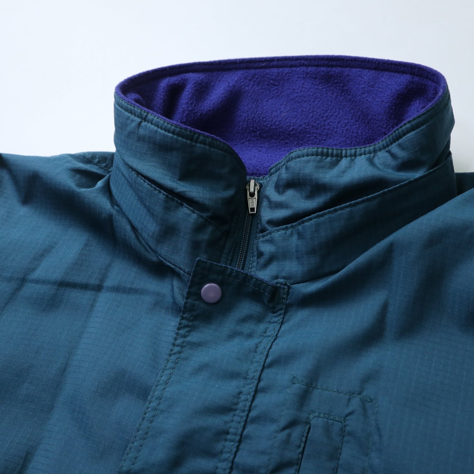 (L號）90s Patagonia 美國製 綠色防風外套 - 富士鳥古著