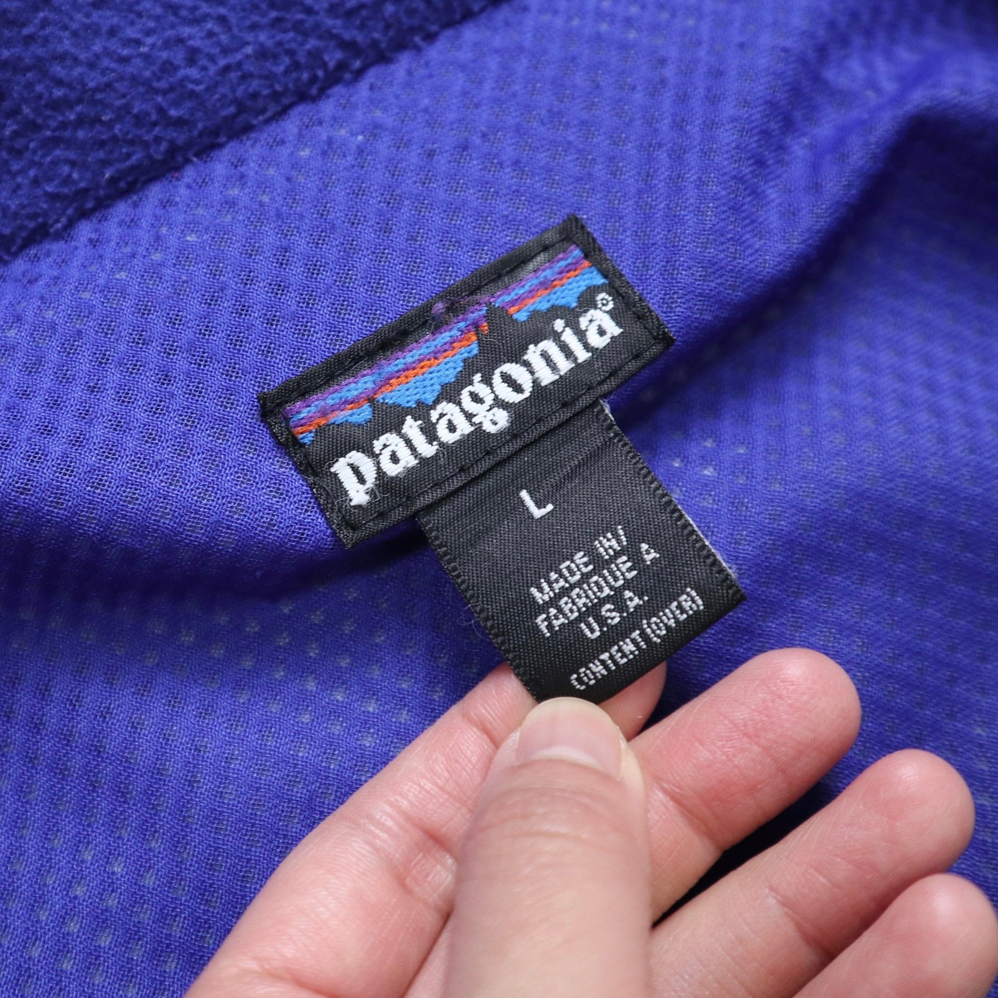 (L號）90s Patagonia 美國製 綠色防風外套 - 富士鳥古著