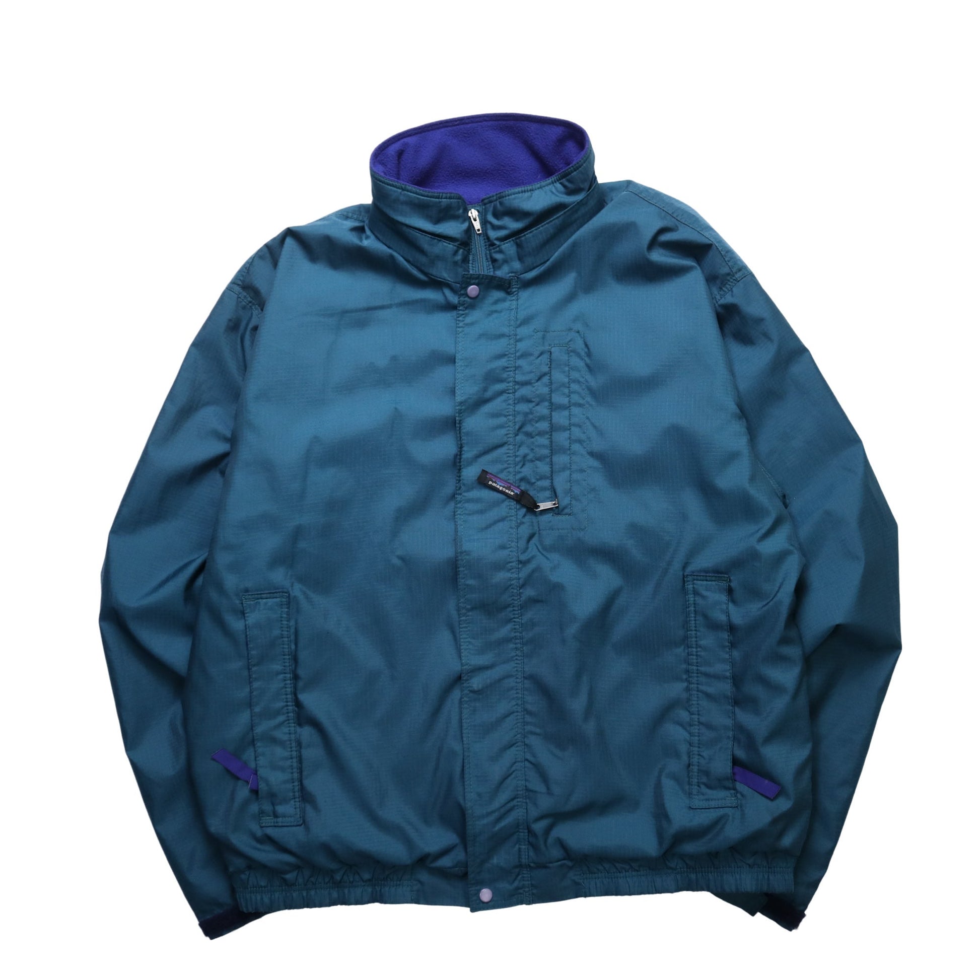 (L號）90s Patagonia 美國製 綠色防風外套 - 富士鳥古著