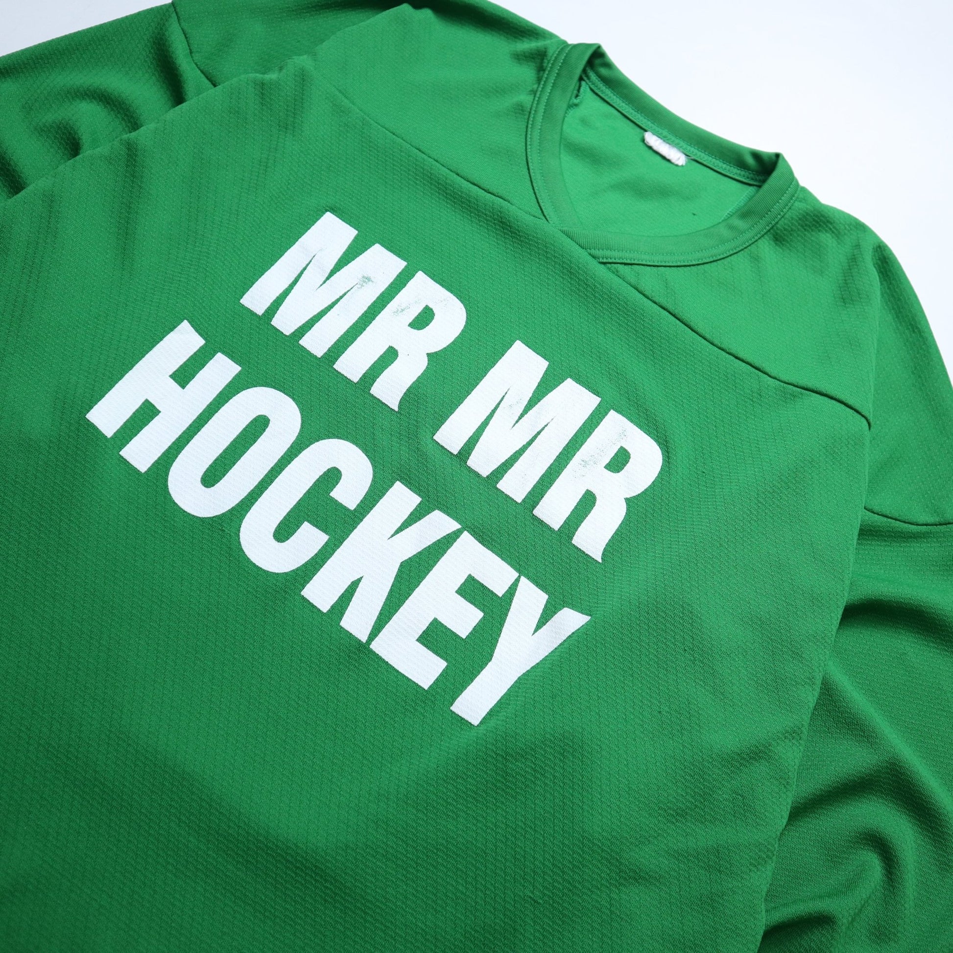 MR HOCKEY 綠色冰球網洞衣 運動球衣 - 富士鳥古著