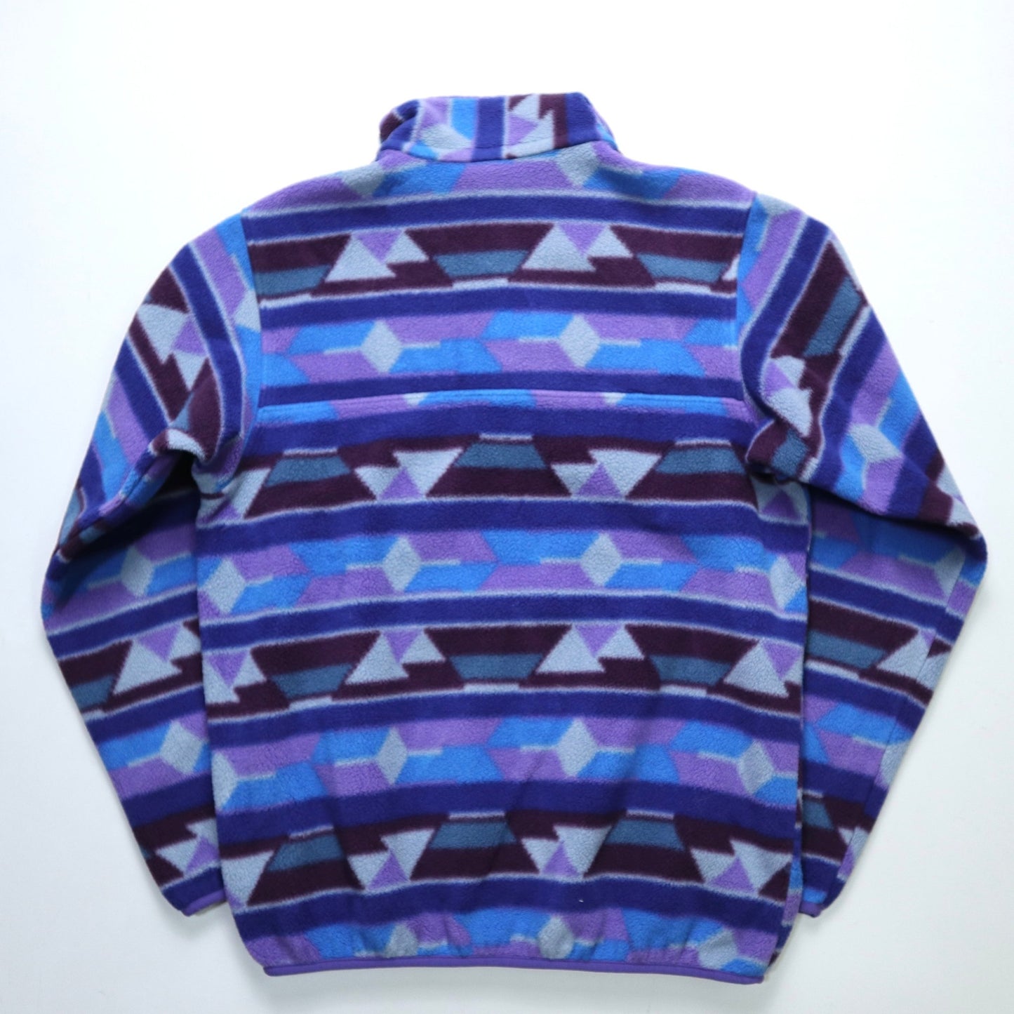 Patagonia 紫色幾何圖騰抓毛絨套頭衫 - 富士鳥古著