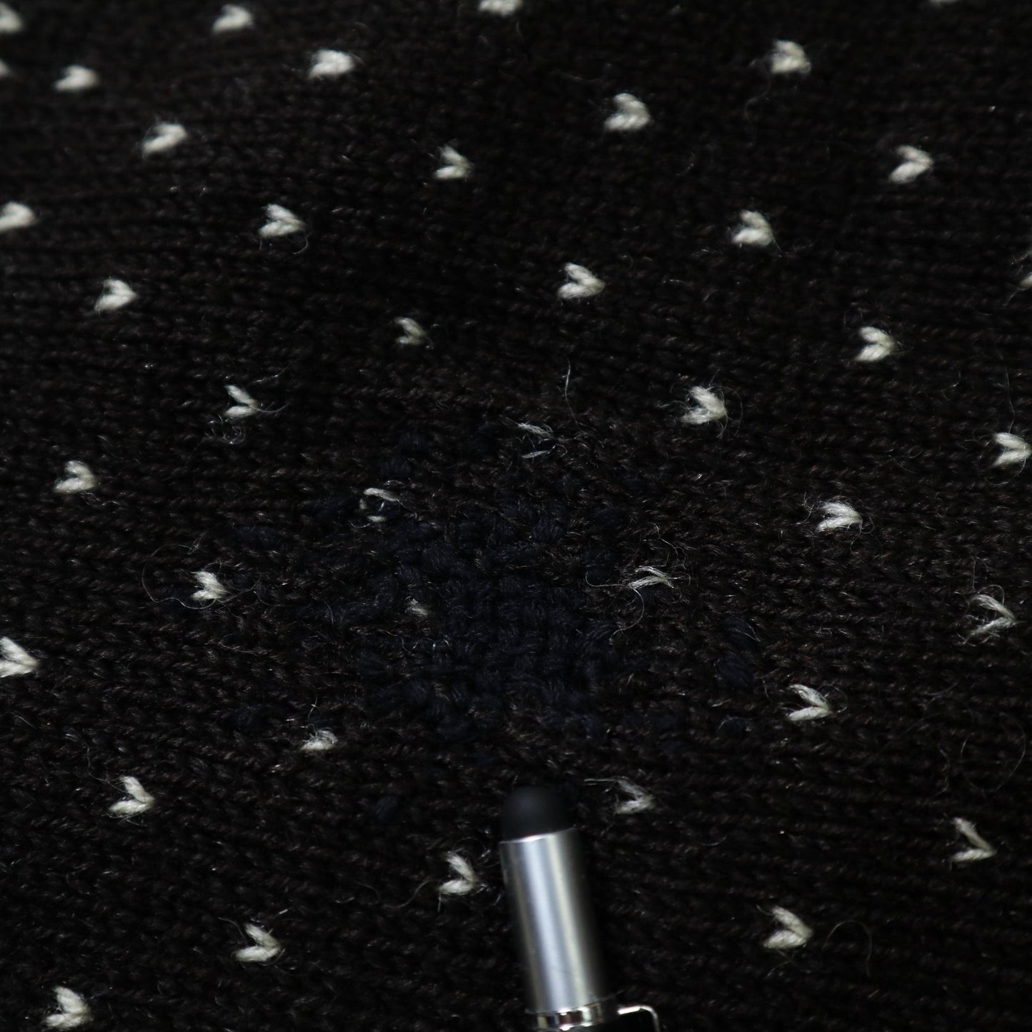 幾何圖騰挪威羊毛開襟針織衫 - 富士鳥古著