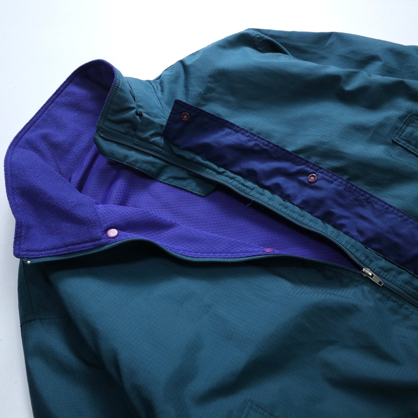 (S號）90s Patagonia 美國製 綠色防風外套 - 富士鳥古著