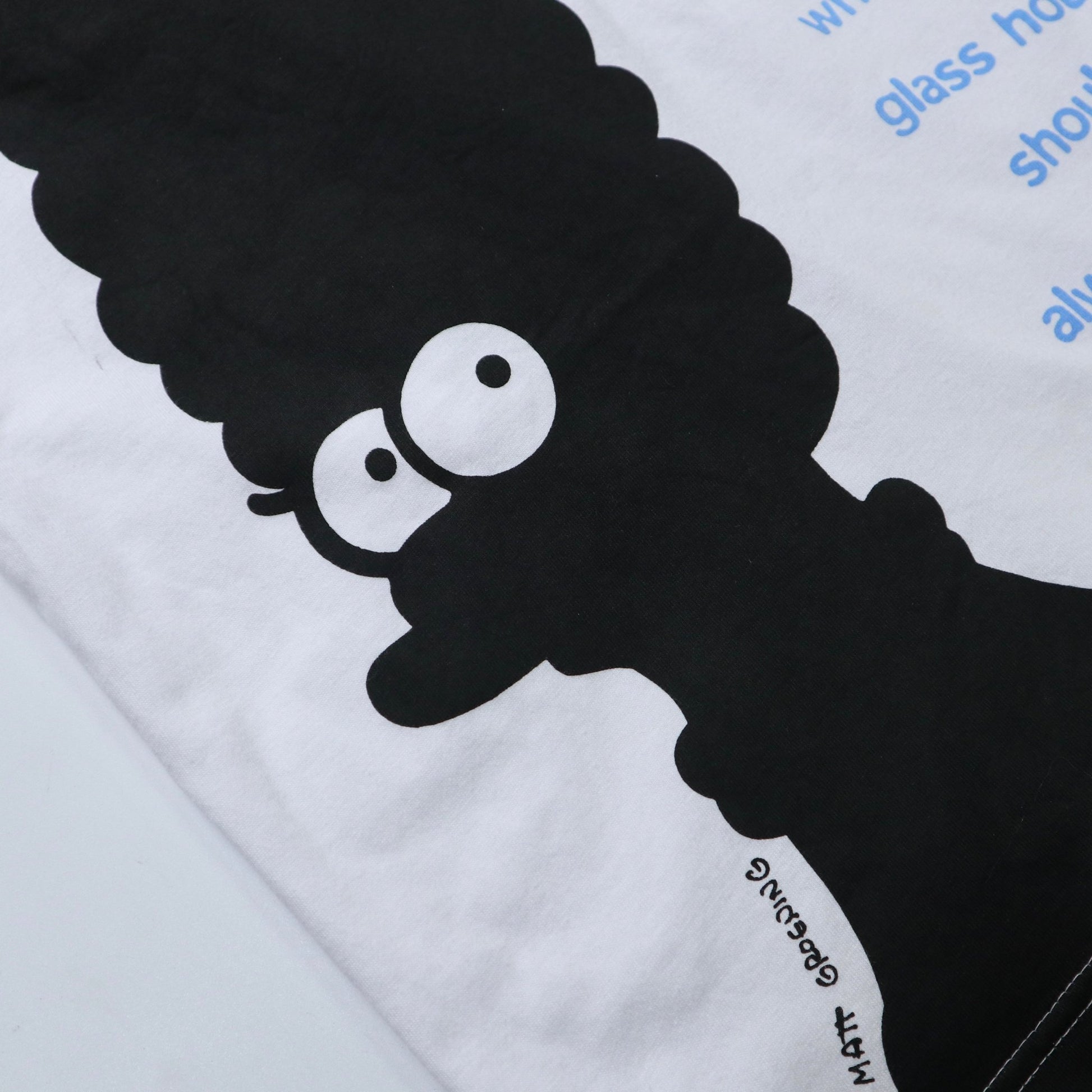 The Simpsons 白色純棉tee - 富士鳥古著