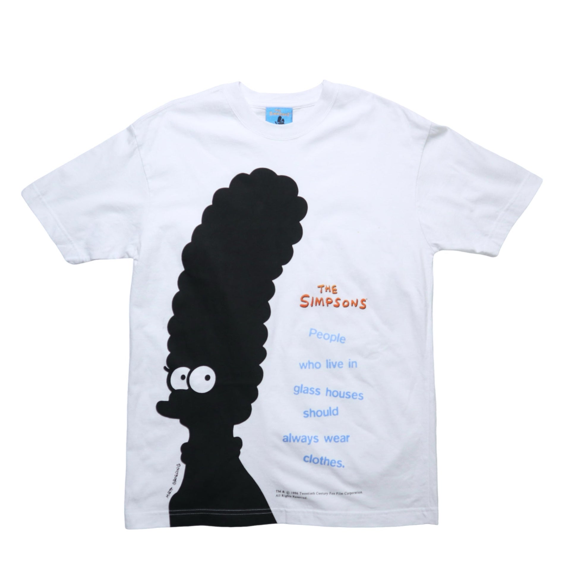 The Simpsons 白色純棉tee - 富士鳥古著