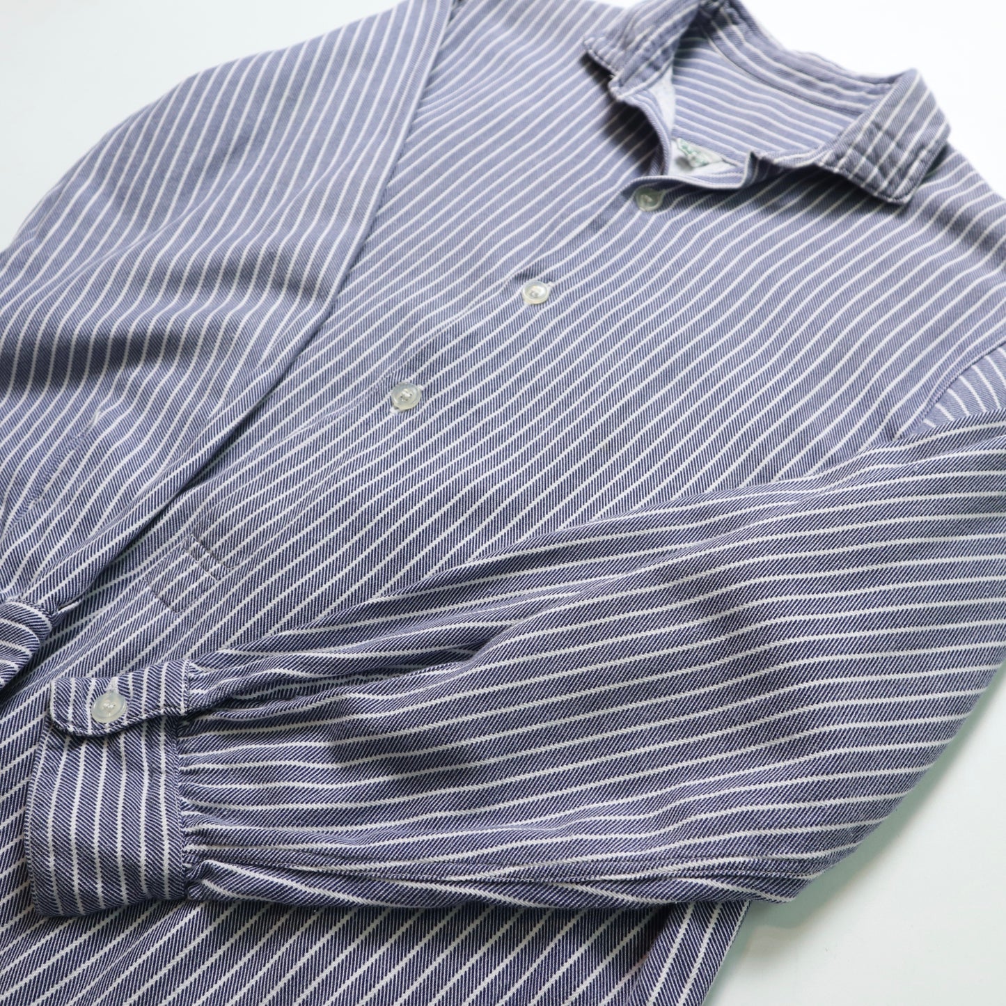 Light Blue Striped Fisherman Shirt Euro Shirt