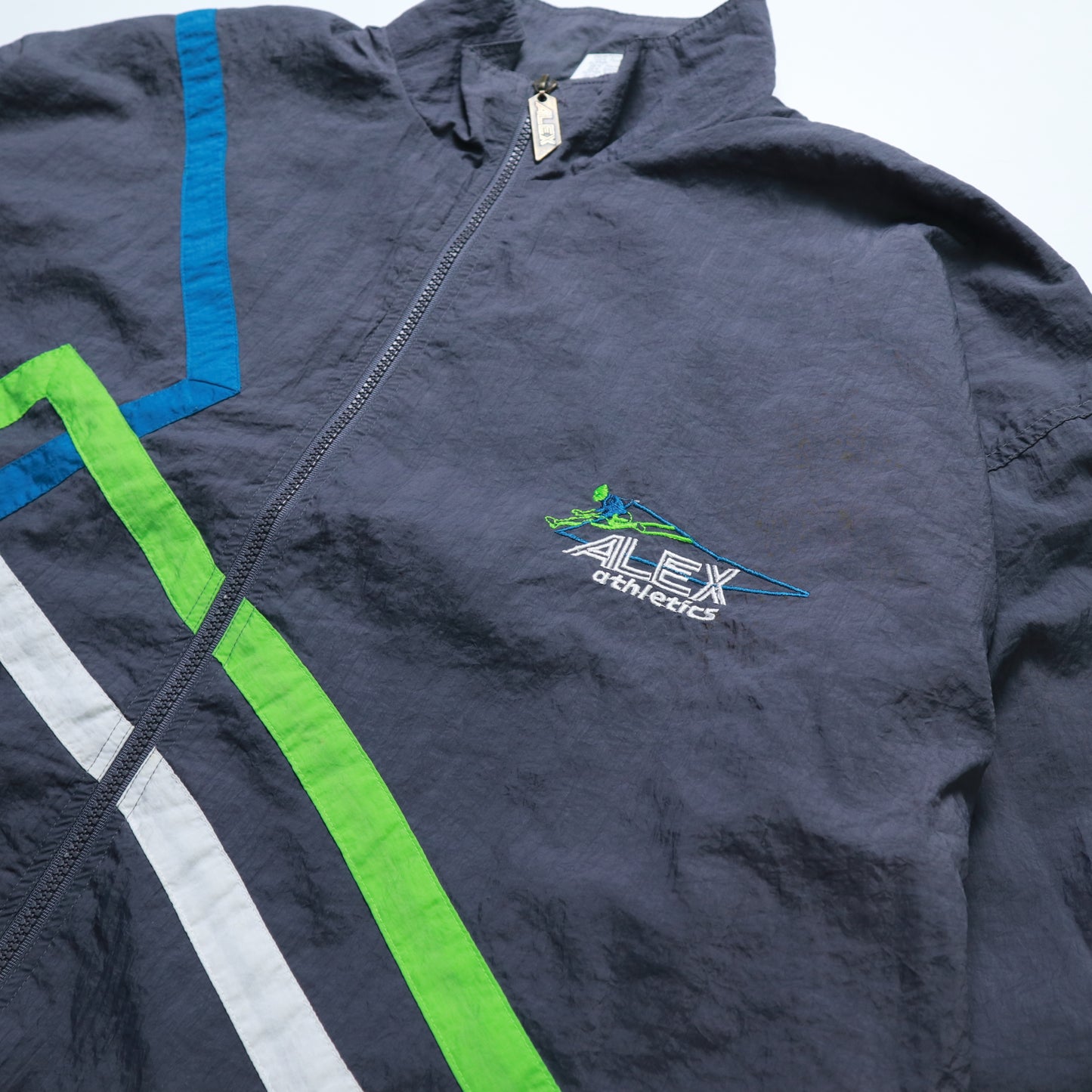 90's Crazy Nylon jacket track and field nylon jacket