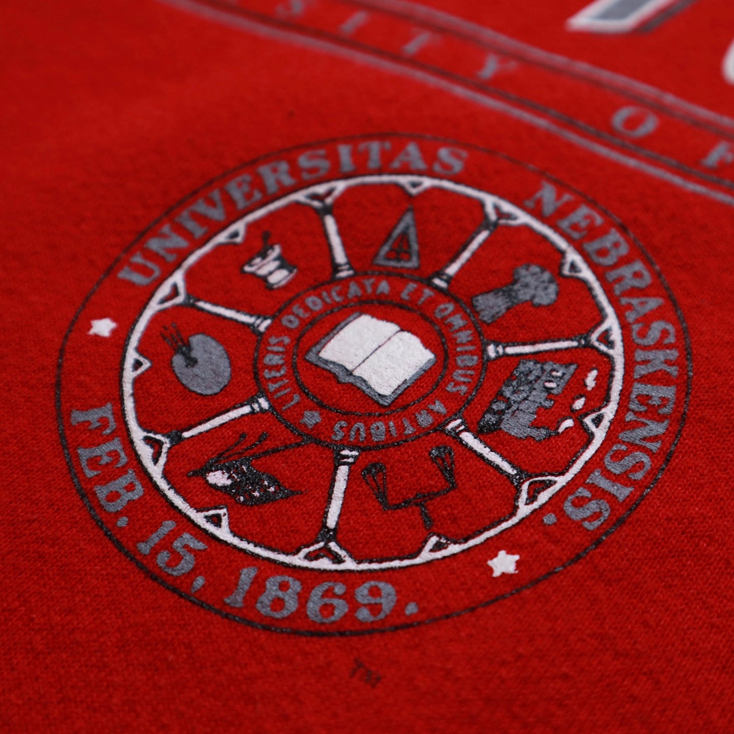 90's 美國製 Jansport 紅色內布拉斯加大學 大學T