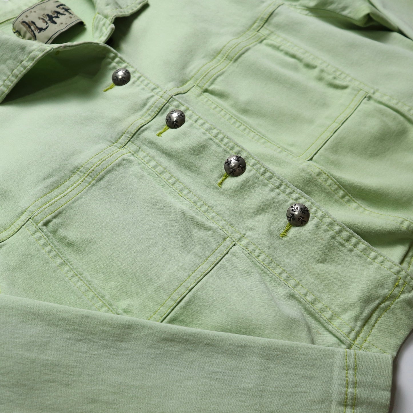 1980年代 アメリカ製 アップルグリーン ガールズワークジャケット