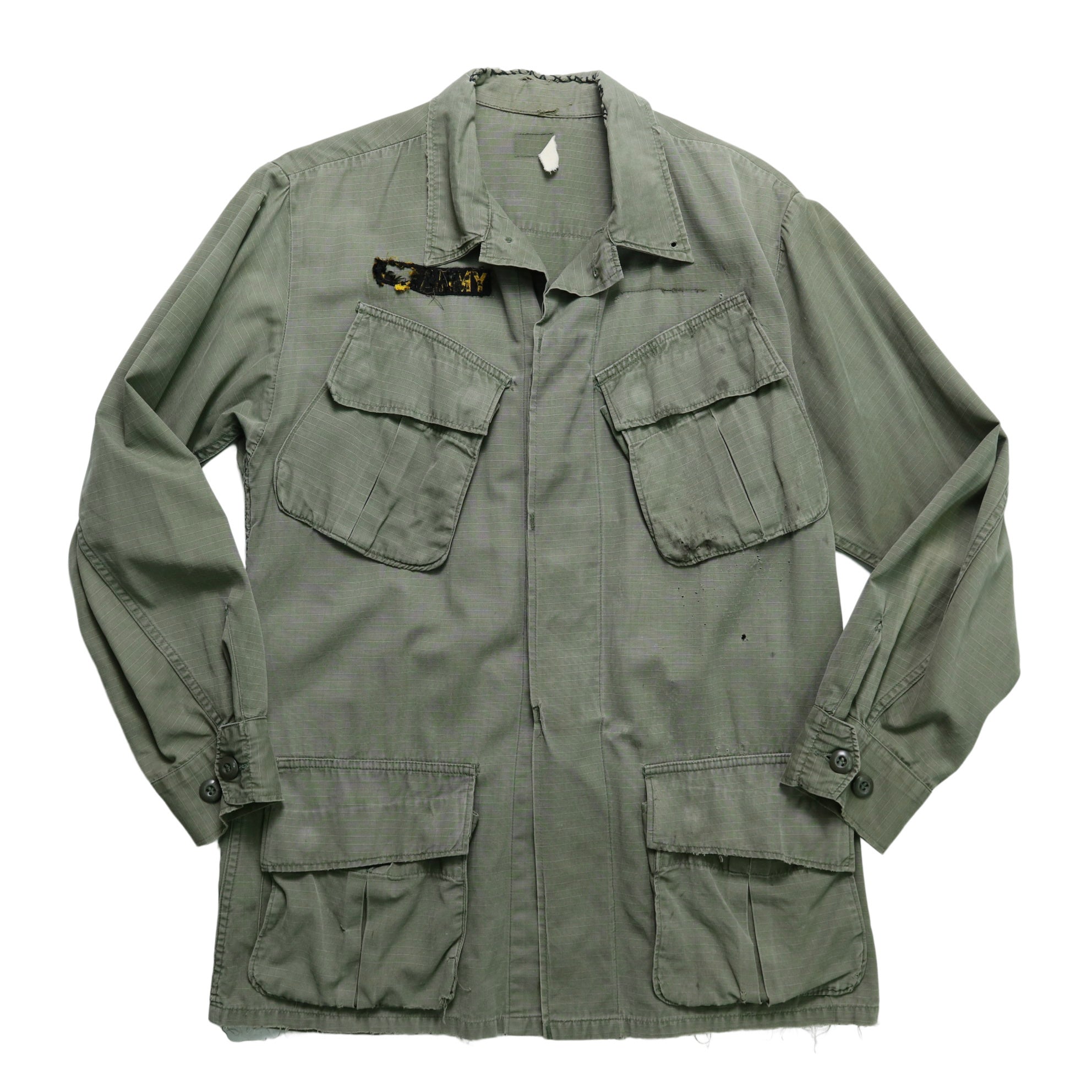 60s Us Army jungle jacket U.S. military issued Vietnam War slanted 