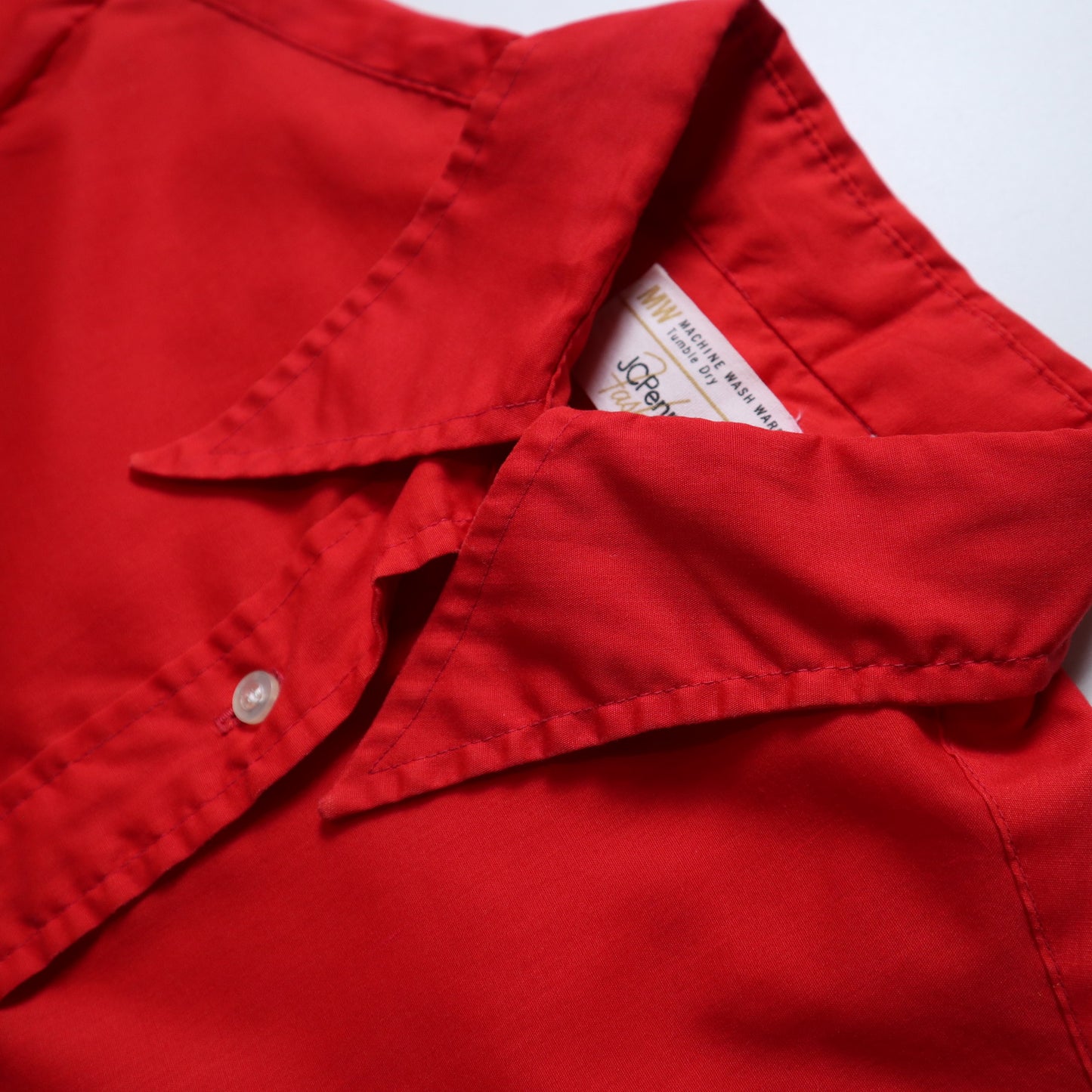 1970s JCPENNEY 紅色箭領襯衫