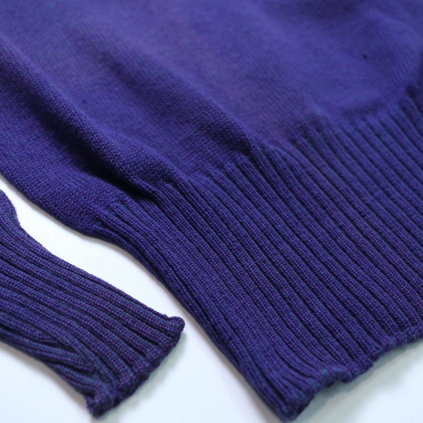 1940s Rugby sportwear Letterman Sweater blue and purple knitted sweater