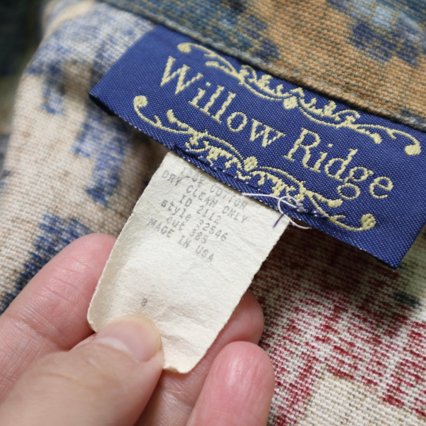 1980s 美國製 Willow Ridge 民俗圖騰外套