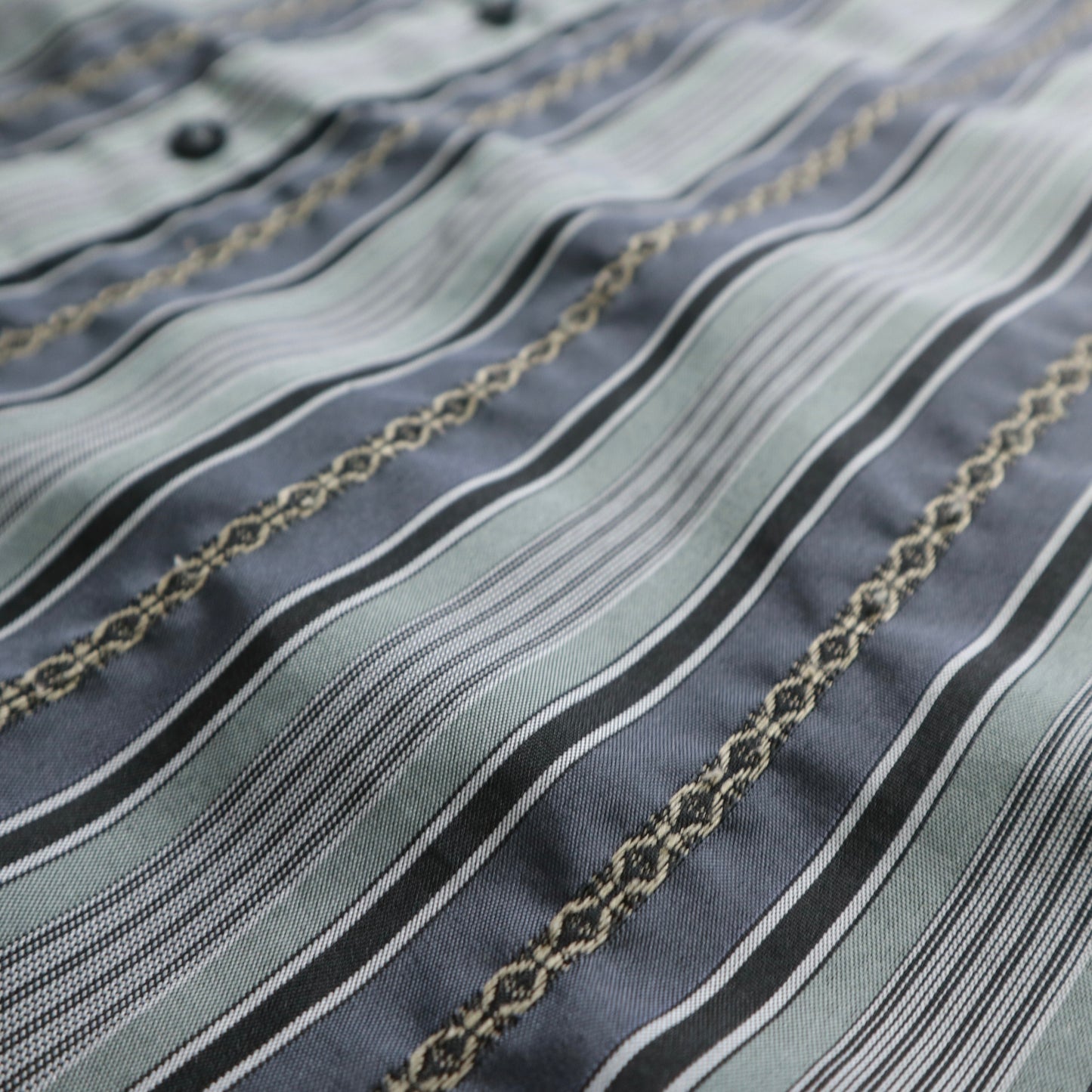 Classic gray striped long-sleeved shirt