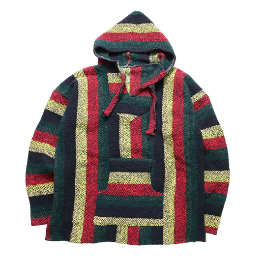 Colorful Hippie Mexican Cover Up Mexican Hooded Top