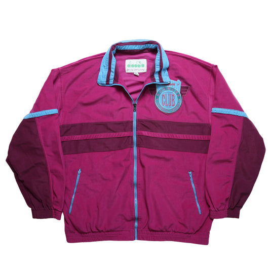 Diadora peach pink fleece jacket
