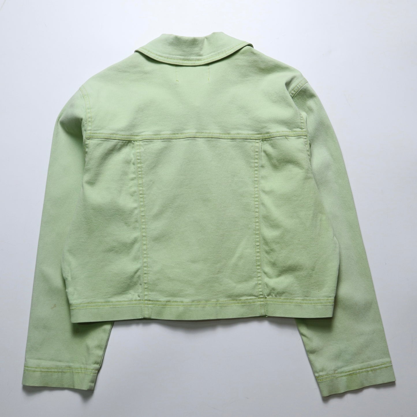 1980s American Made Apple Green Ladies Work Jacket