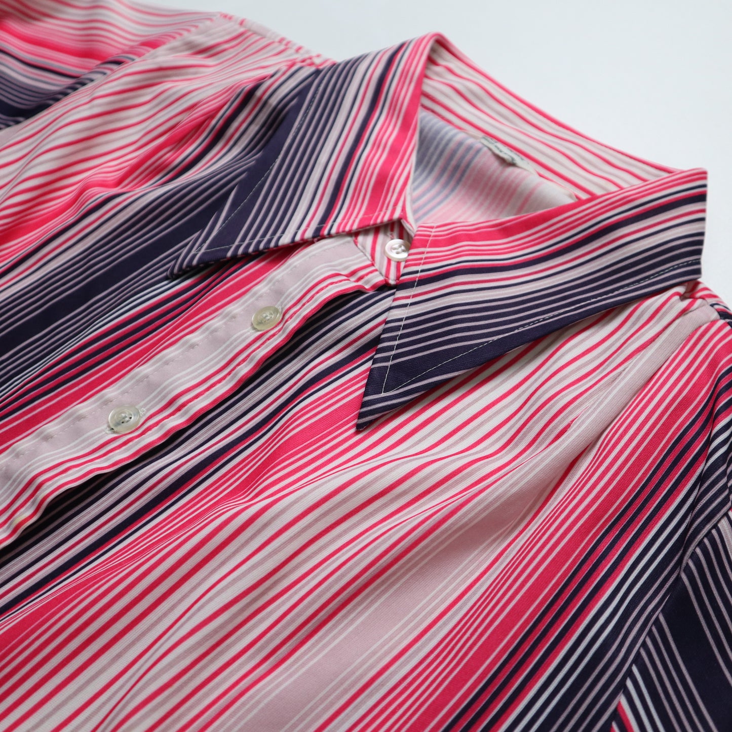 70-80s Spiegel Disco striped arrow collar shirt