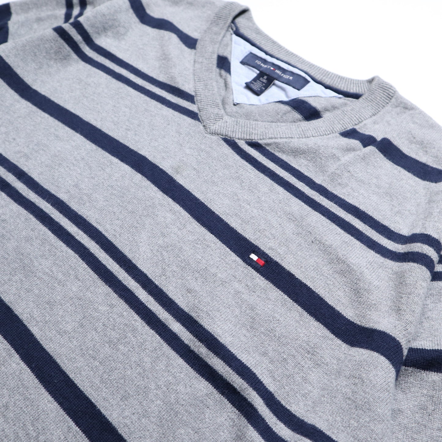 Tommy Hilfiger Gray Striped Sweater
