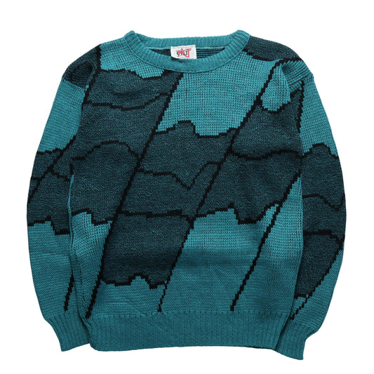 American Made Lagoon Totem Knit Sweater