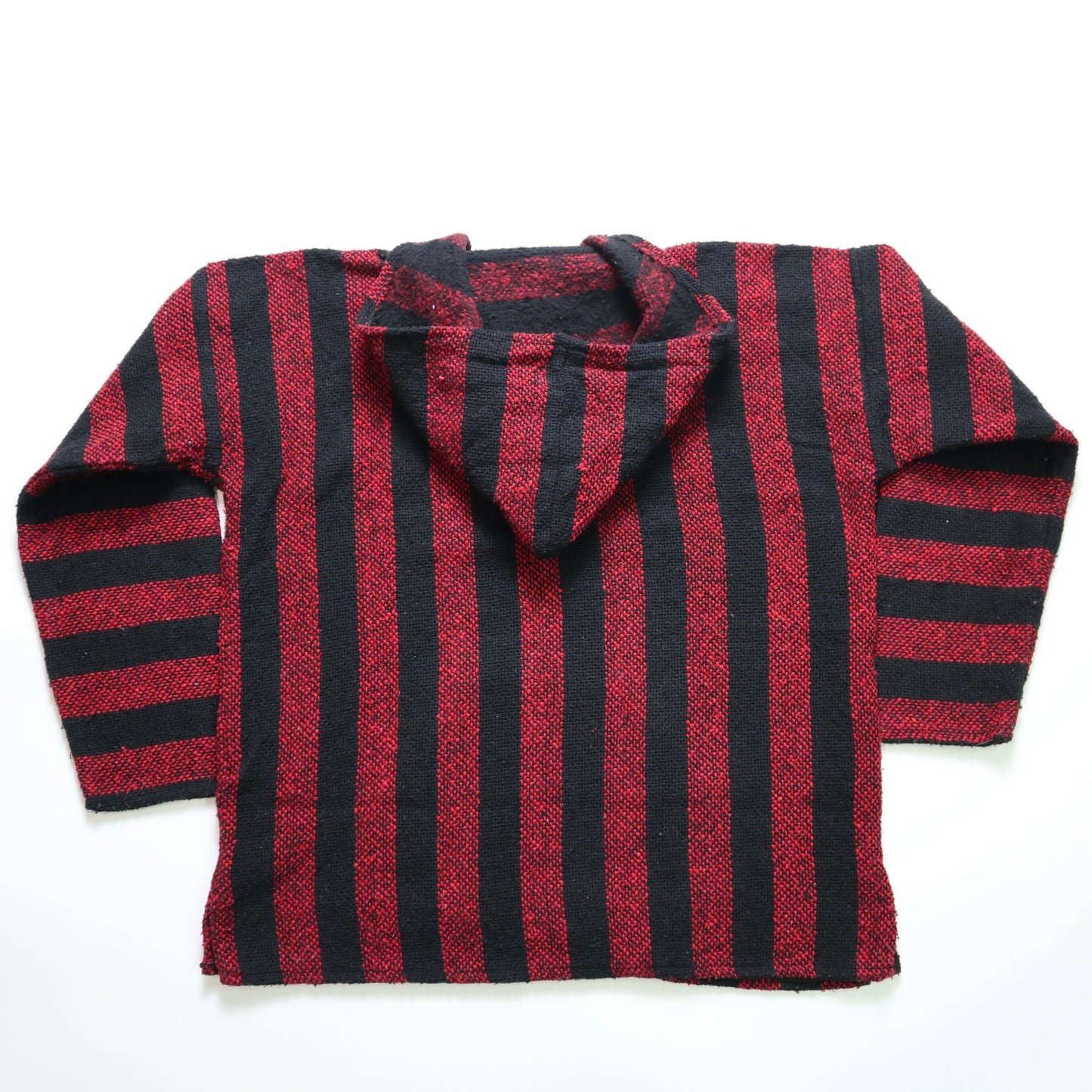 Red and Black Mexican Smock Mexican Hooded Top