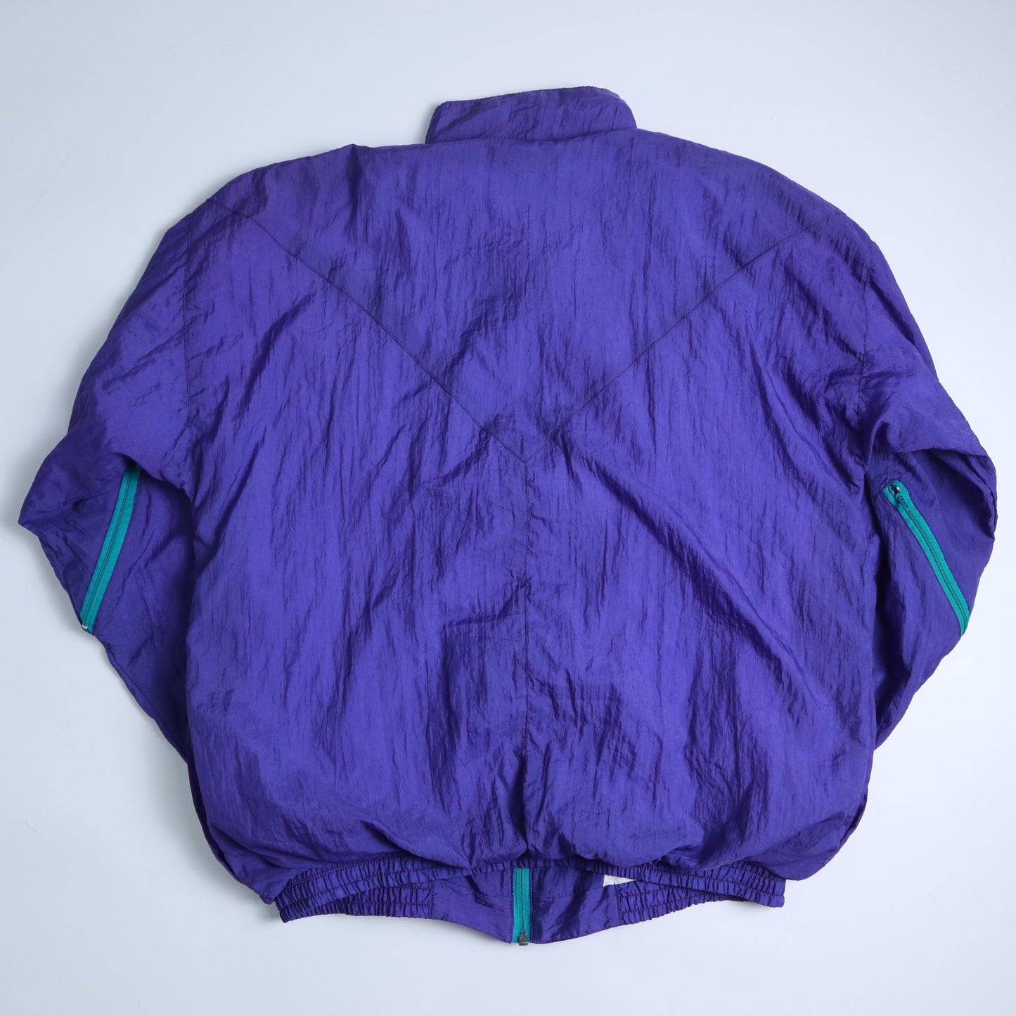 90's Crazy Nylon jacket Purple zebra nylon jacket