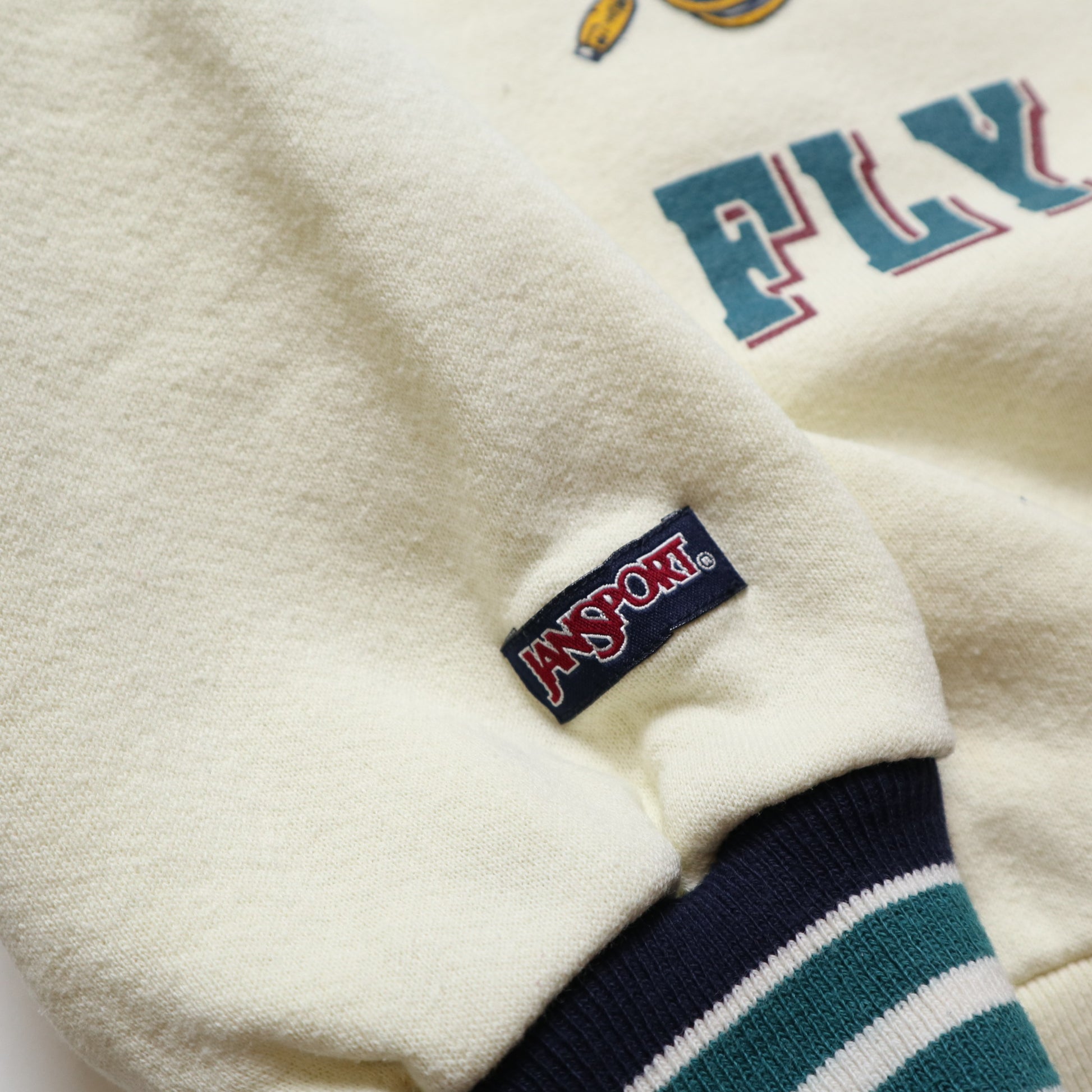 90s American-made Jansport fishing totem sweatshirt vintage