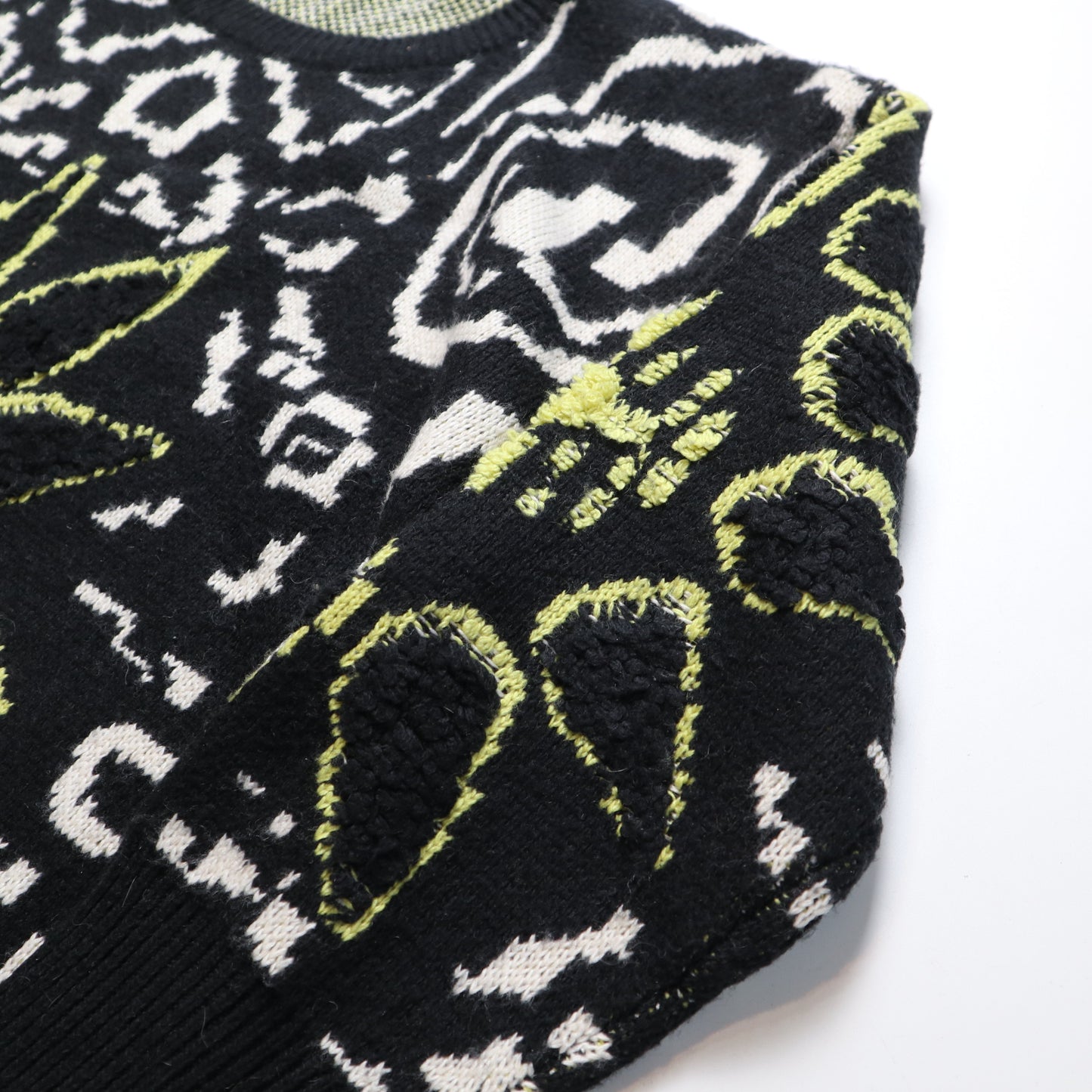 Black Geometry Totem Sweater